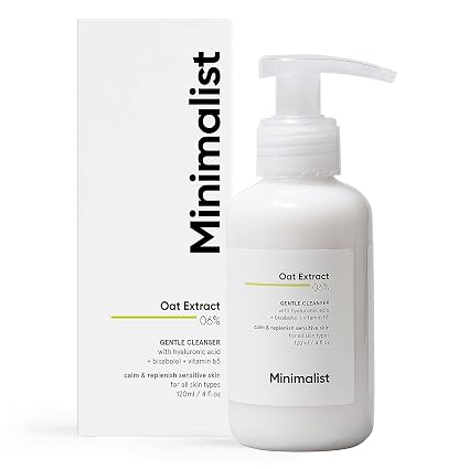Minimalist Oat Extract 6% Gentle Cleanser for Hyaluronic Acid | For Sensitive Skin