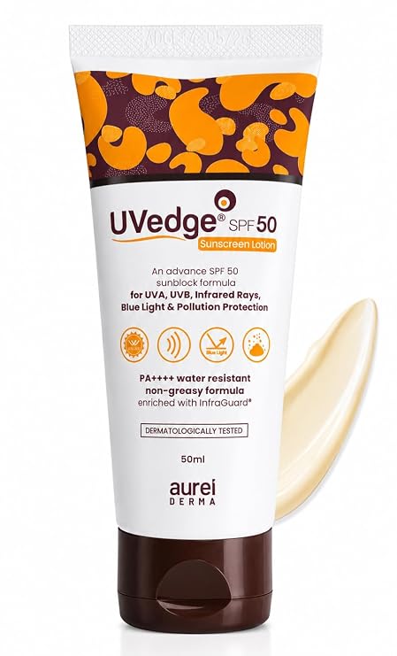 AUREI DERMA UVEDGE SUNSCREEN LOTION SPF50+ (50ML)