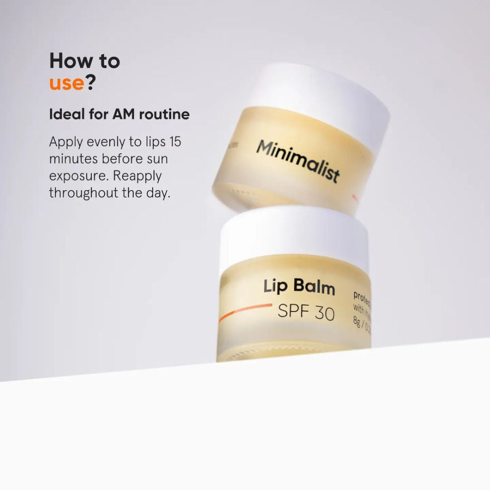 Minimalist SPF 30 Lip Balm | Protects and Nourishes Lips SPF 30 (8g)