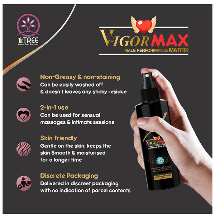 1 Tree Combo Pack of Vigor Max Sachet (8) & Vigor Max Spray (100ml)