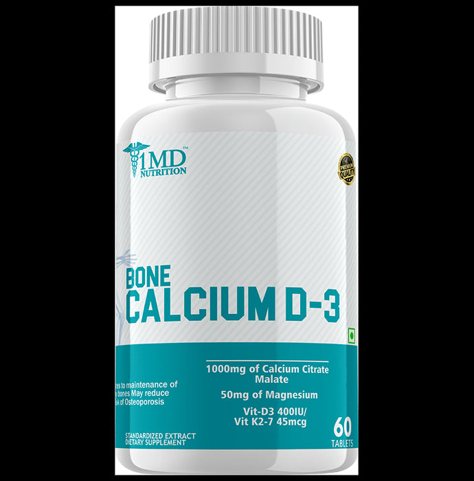 1MD Nutrition Bone Calcium D 3 Tablet - Classic Derma