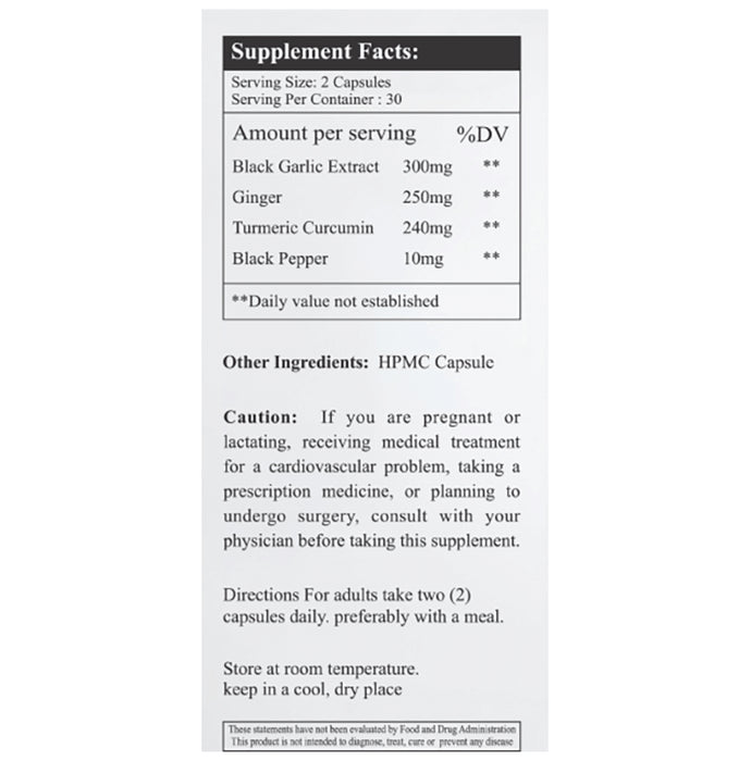 1st Wellness Aged Black Garlic Capsule