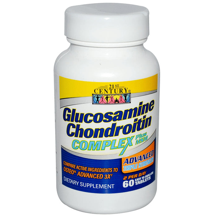 21st Century Glucosamine Chondroitin Complex Plus MSM Advanced Triple Strength Tablet - Classic Derma