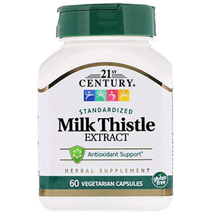 21st Century Milk Thistle Extract Vegetarian Capsules - Classic Derma