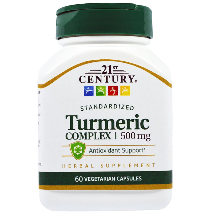 21st Century Turmeric Complex 500mg Vegetarian Capsules - Classic Derma
