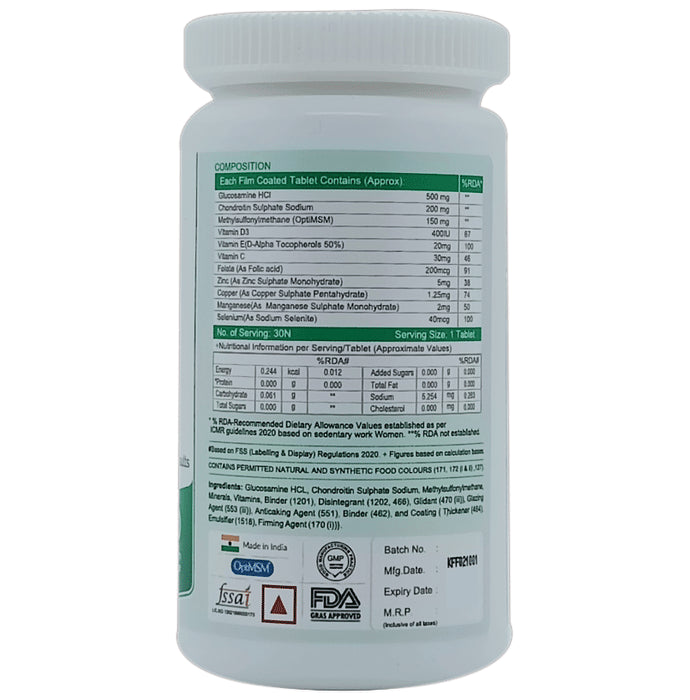 6th and Natural Glucosamine with MSM Tablet