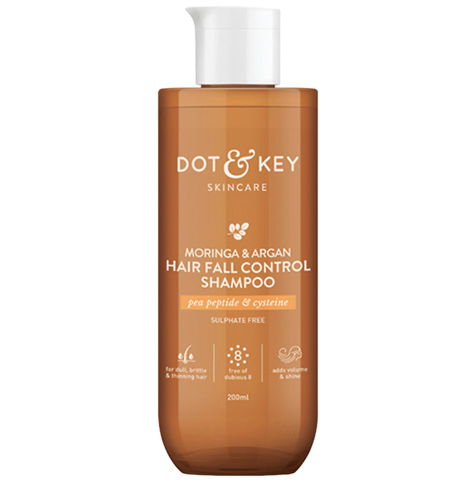 Dot & Key Moringa & Argan Hair Fall Control Shampoo - Classic Derma