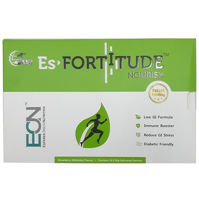 Es Fortitude Nourish Sachet 20gm Each Strawberry Milkshake - Classic Derma