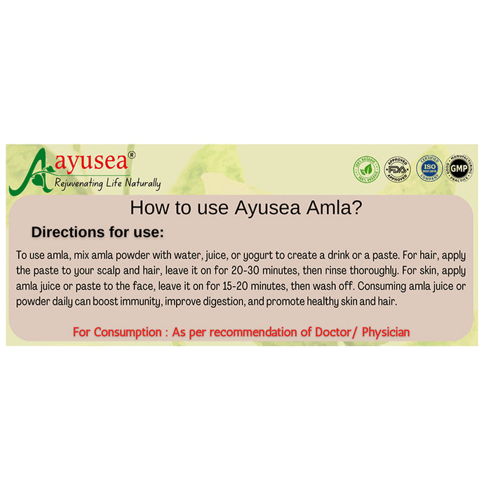 Aayusea Organic Amla Fruit Powder