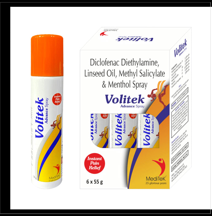 Volitek Advance Instant Pain Relief Spray (55gm Each) - Classic Derma