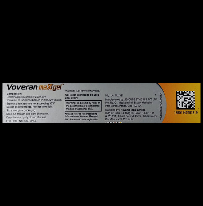 Voveran Max Pain Relief Gel