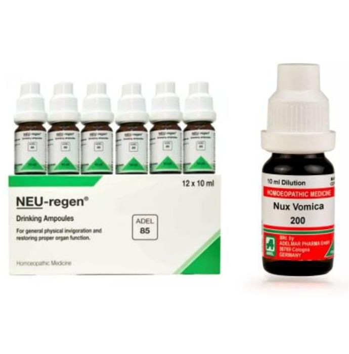 ADEL Men Care Combo (Neu-Regen Drinking Ampoule + Nux Vomica Dilution) - Classic Derma