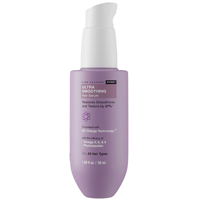 Bare Anatomy Ultra Smoothing Ultra Smoothing Hair Serum For Dry & Frizzy Hair | Niacinamide Serum for Smooth Hair Serum - Classic Derma