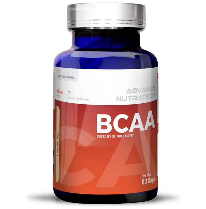 Advance Nutratech BCAA Pre & Post Workout Unflavoured Capsule - Classic Derma