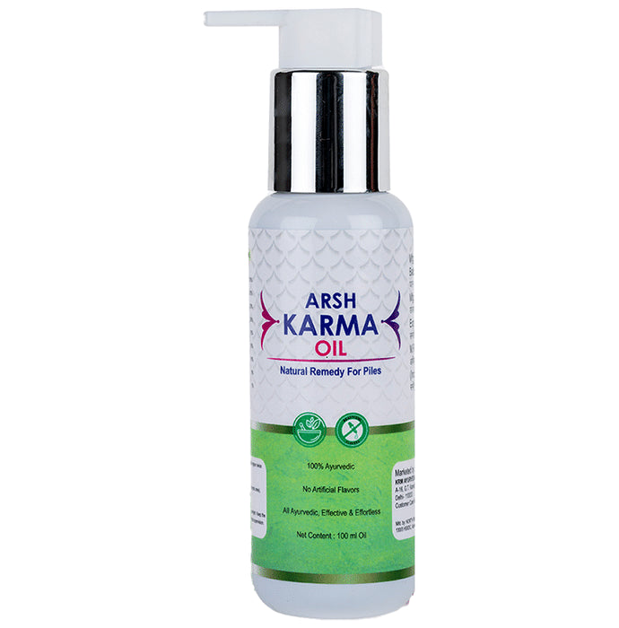Ayukarma Arsh Karma Oil Natural Remedy for Piles - Classic Derma