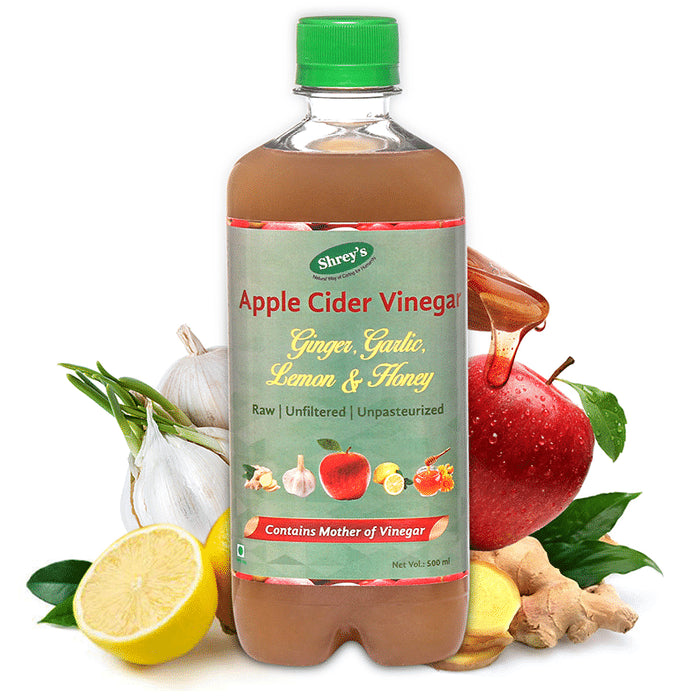 Shrey's Apple Cider Vinegar with Ginger, Garlic, Lemon & Honey - Classic Derma