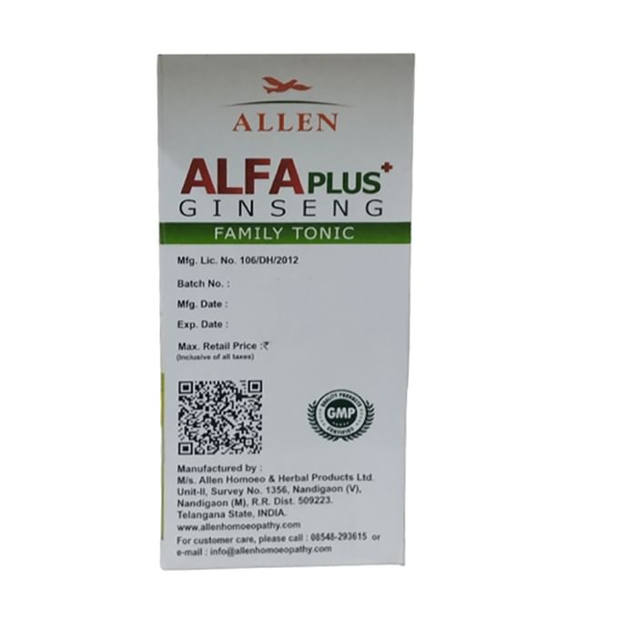 Allen Alfa Plus Ginseng Family Tonic