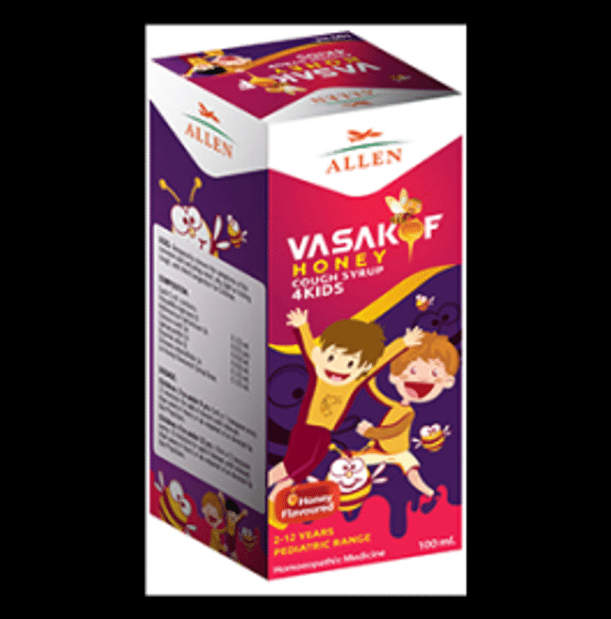 Allen Vasakof Honey Cough Syrup 4Kids - Classic Derma