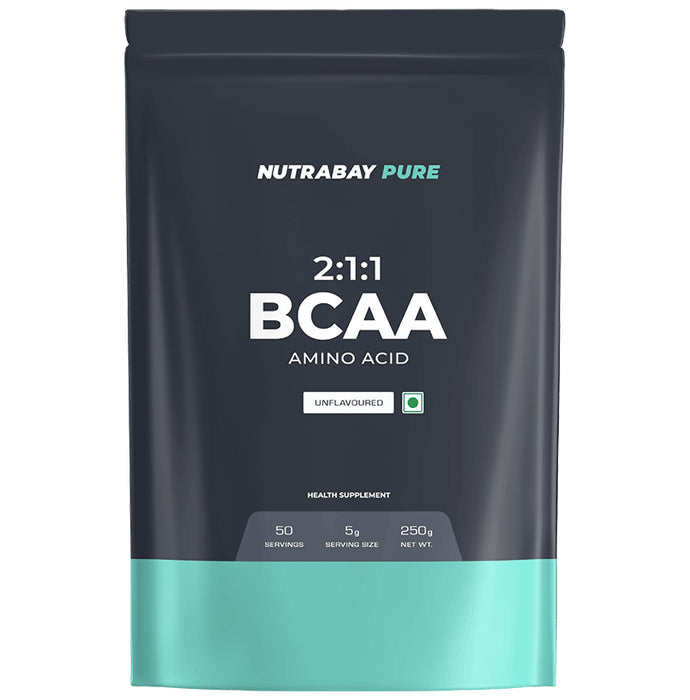 Nutrabay BCAA 2:1:1 Unflavoured - Classic Derma