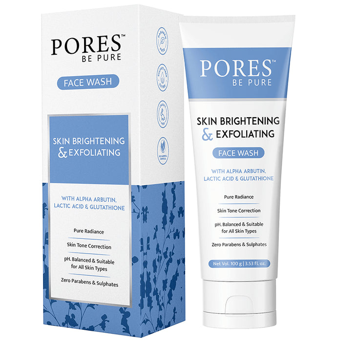 Pores Be Pure Skin Brightening & Exfoliating Face Wash - Classic Derma