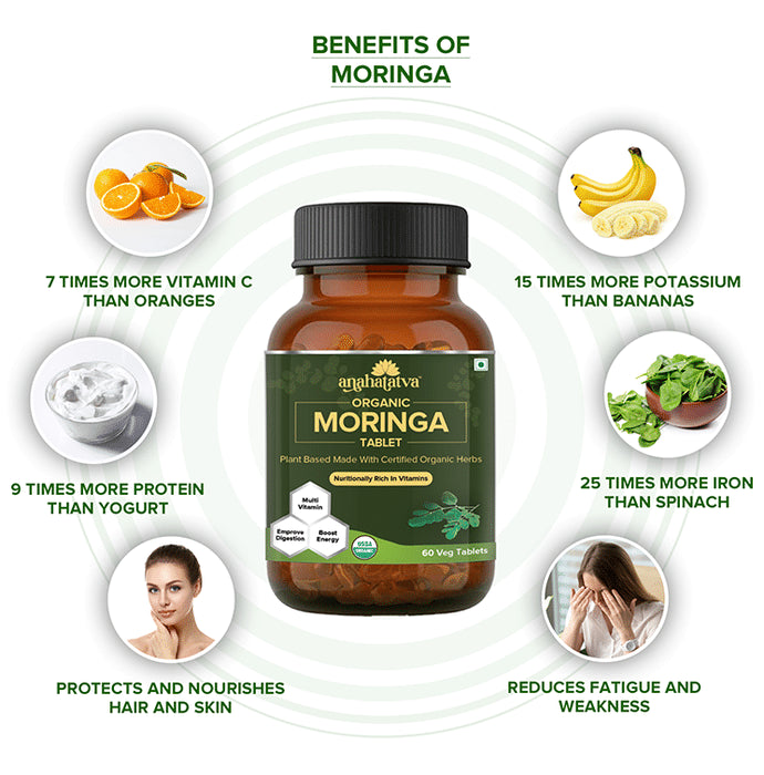 Anahatatva Organic Moringa Veg Tablet