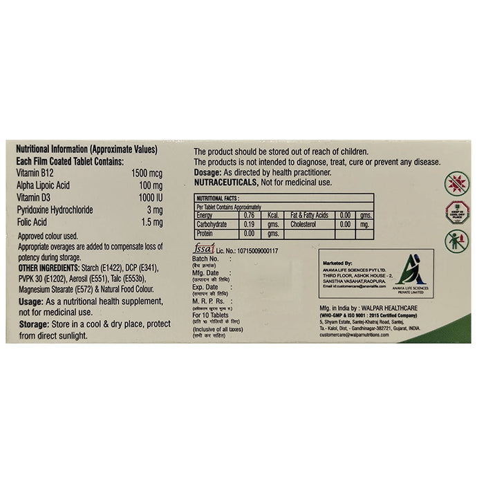 Anavia Multivit Tablet Sugar Free