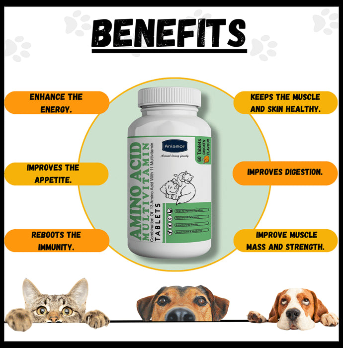 Aniamor Amino Acid Multivitamin Tablet Chicken Flavour