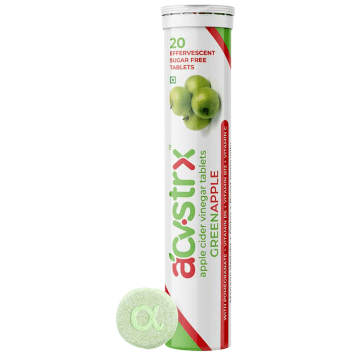 Anisue Healthcare Apple Cider Vinegar Effervescent Tablet (20 Each) Green Apple