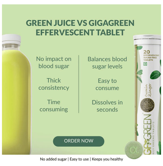 Anisue Healthcare Gigagreen Effervescent Tablet (20 Each) Lemony lime