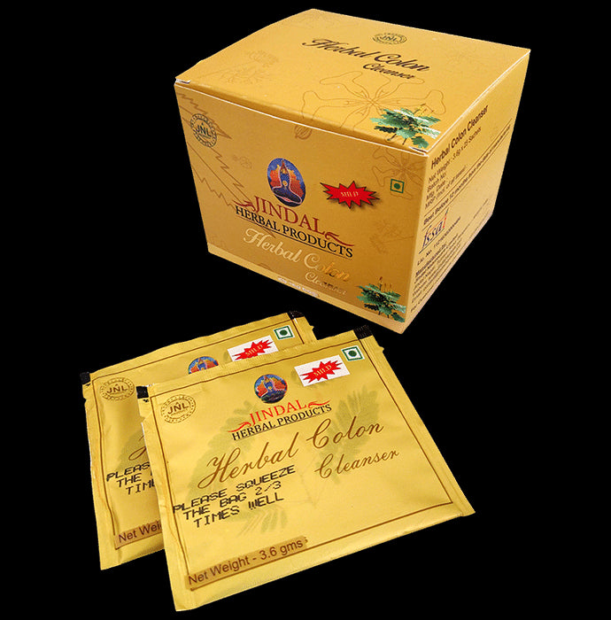 Jindal Herbal Products Herbal Colon Cleanser Sachet (3.6gm Each) Mild - Classic Derma