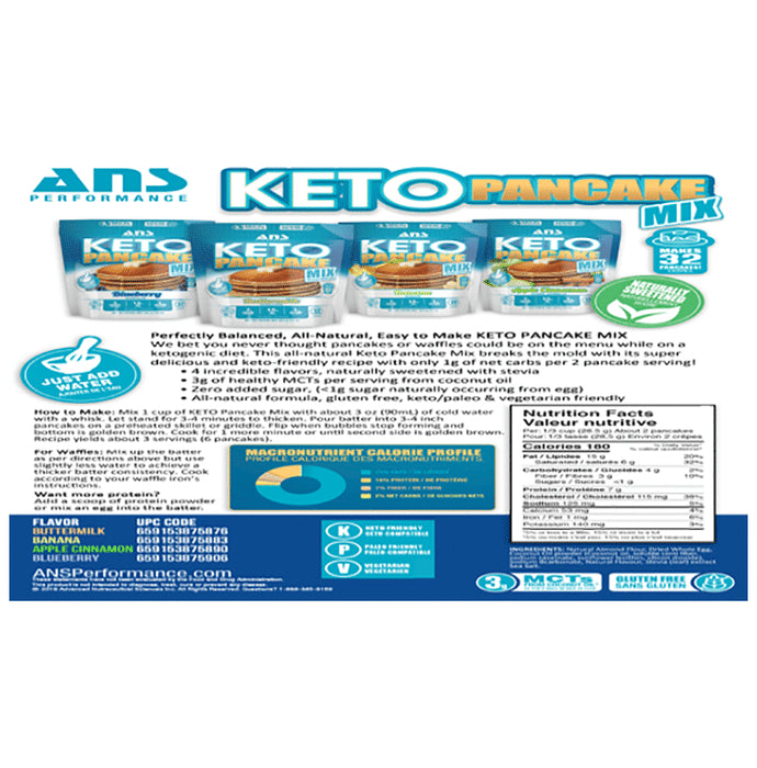ANS Performance Apple Cinnamon Keto Pancake Mix