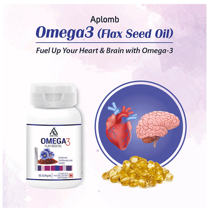 Aplomb Omega 3 Flax Seed Oil Softgel