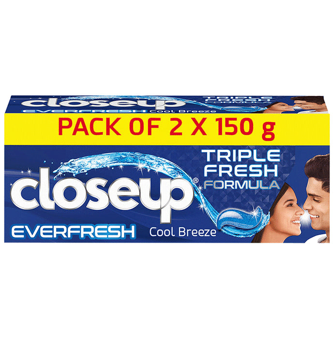 Closeup Everfresh Cool Breeze Toothpaste (150gm Each) - Classic Derma
