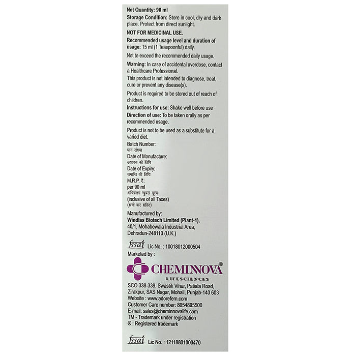 Argirise +Plus Syrup Litchi Sugar Free