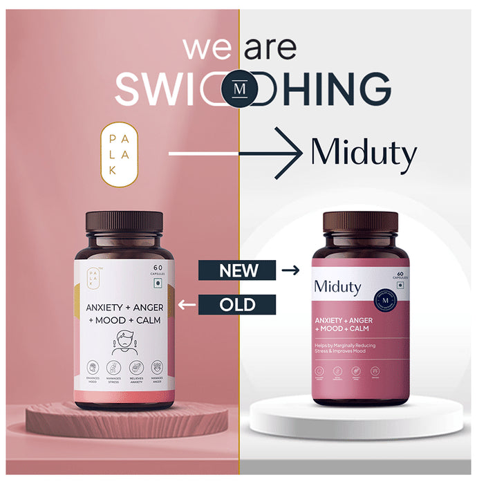 Miduty Anxiety + Anger + Mood + Calm Capsule