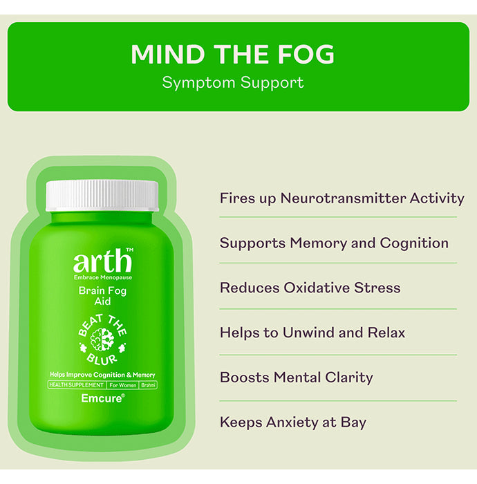 Arth Embrace Menopause Brain Fog Aid Capsule Gluten Free