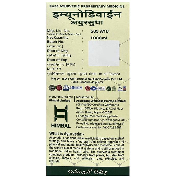 Asclecare Immunodivine Ayursudha