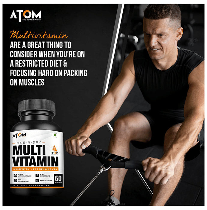 AS-IT-IS Nutrition Atom Multivitamin for Men & Women Vegicap