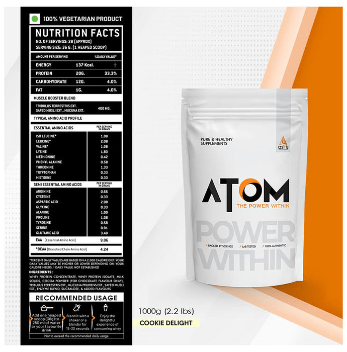 AS-IT-IS Nutrition Atom Performance Whey Cookie Delight
