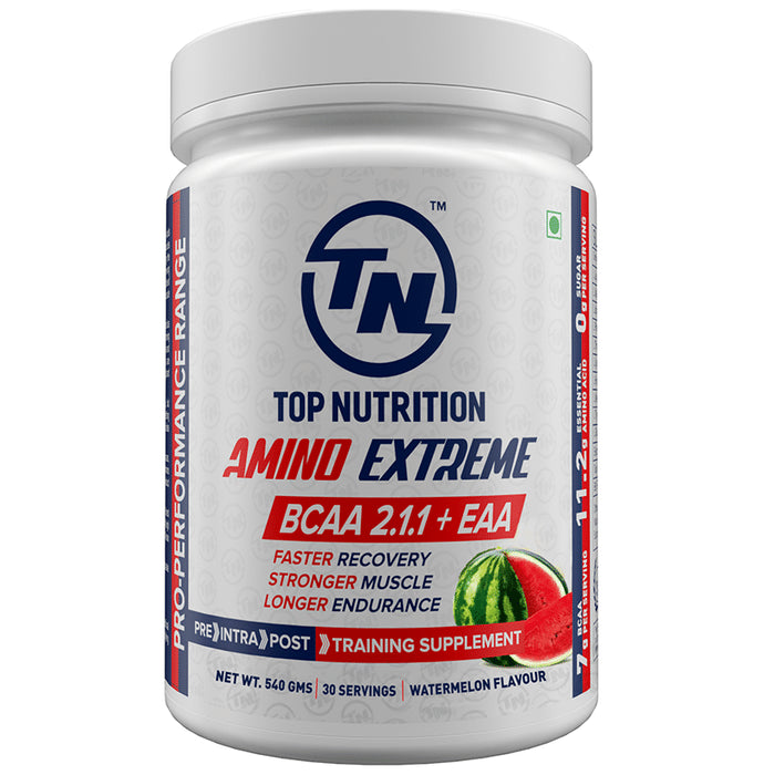 Top Nutrition Amino Extreme BCAA 2.1.1 + EAA Powder Watermelon - Classic Derma
