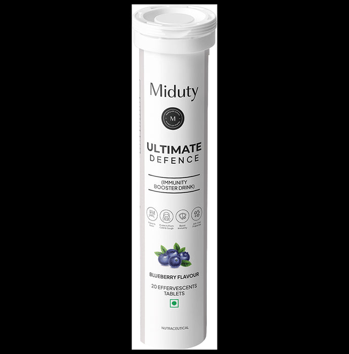 Miduty Ultimate Defence Immunity Booster Drink Effervescent Tablet Blueberry - Classic Derma