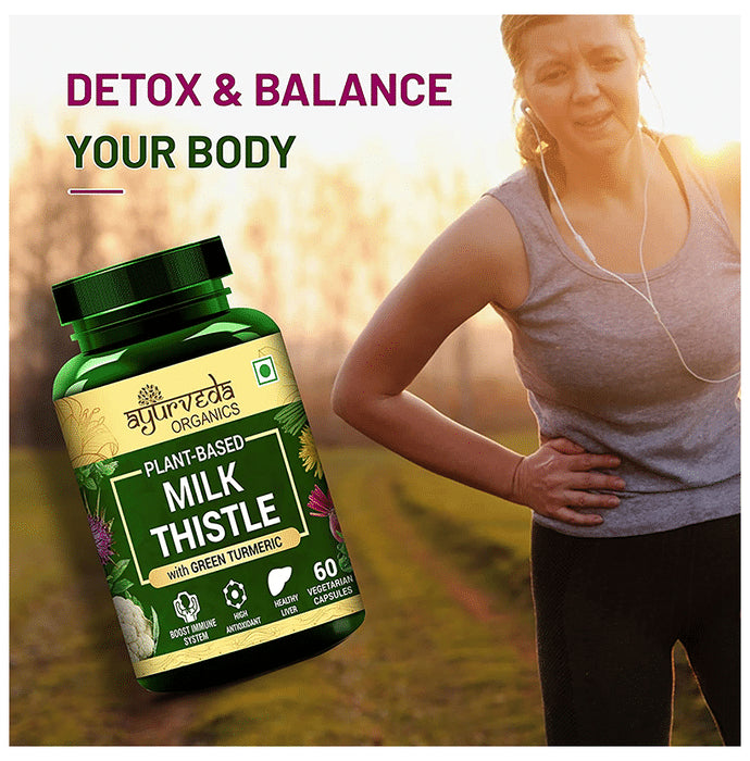 Ayurveda Organics Plant-Based Milk Thistle Vegetarian Capsule