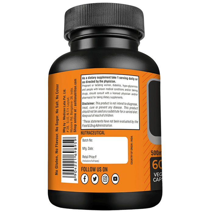 AS-IT-IS Nutrition Tribulus 500mg Vegicap