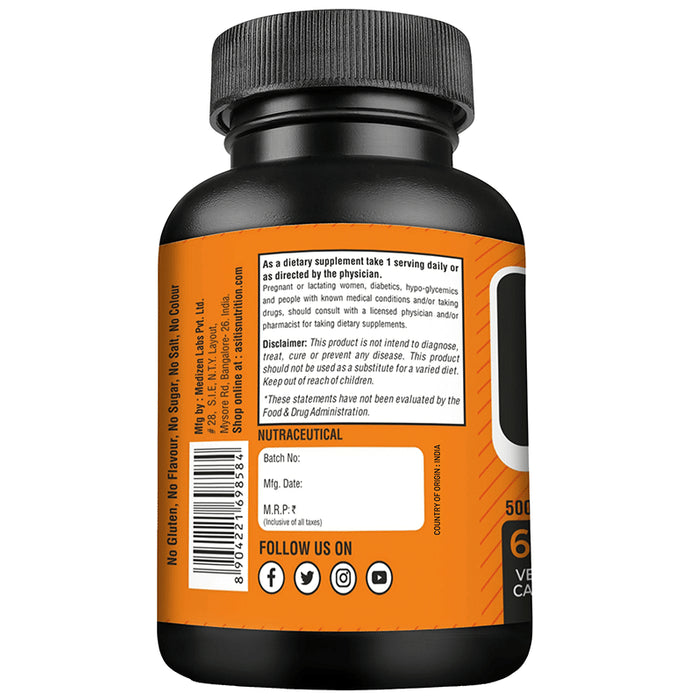 AS-IT-IS Nutrition Vitamin-C 500mg Vegicap