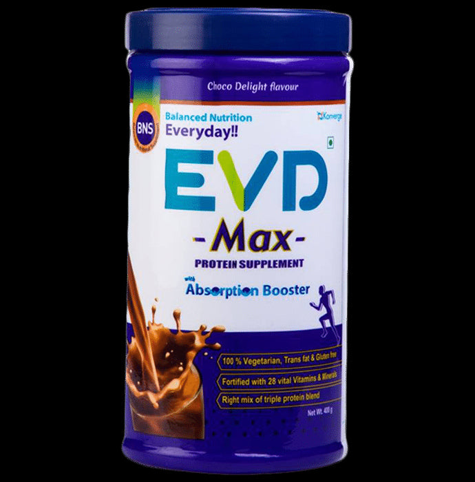 EVD Max Protein Supplement with Absorbtion Booster Powder Choco Delight - Classic Derma