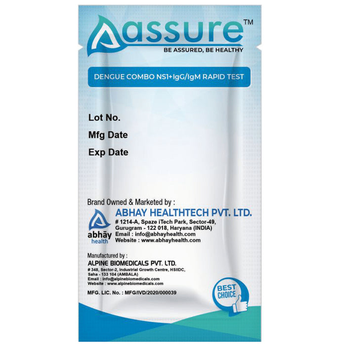 Assure Dengue Combo NS1+IgG/IgM Rapid Test Kit