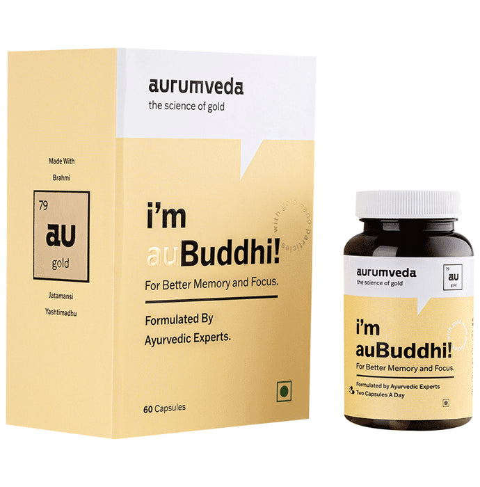 Aurumveda auBuddhi Capsule for Better Memory and Focus
