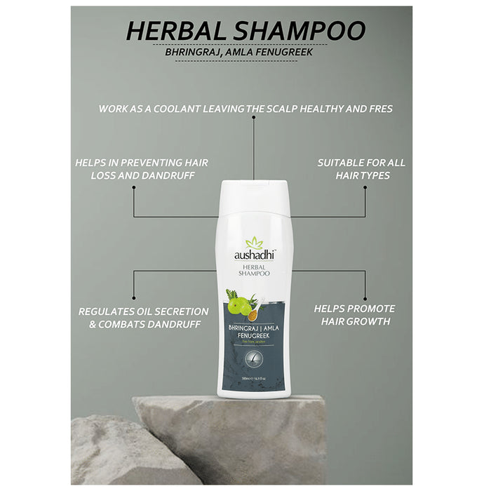 Aushadhi Herbal Shampoo Bhringraj, Amla and Fenugreek