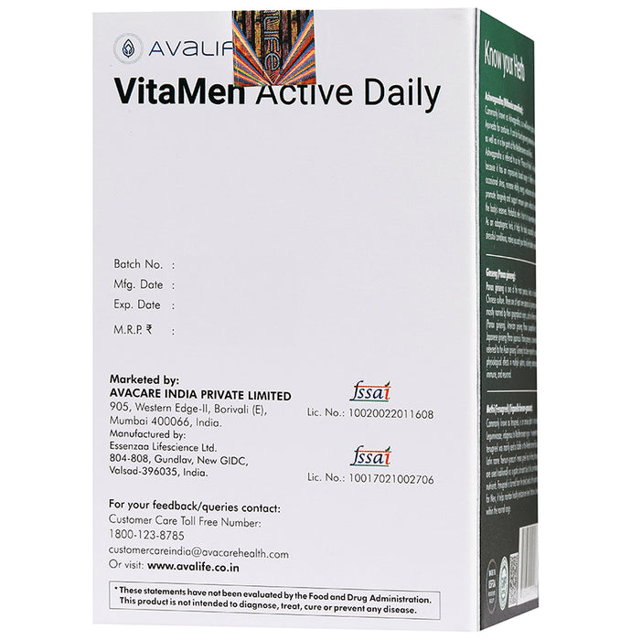 Avalife Vitamen Active Daily Tablet