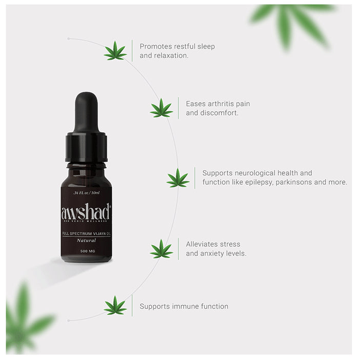 Awshad Full Spectrum Vijaya Oil 500mg Natural